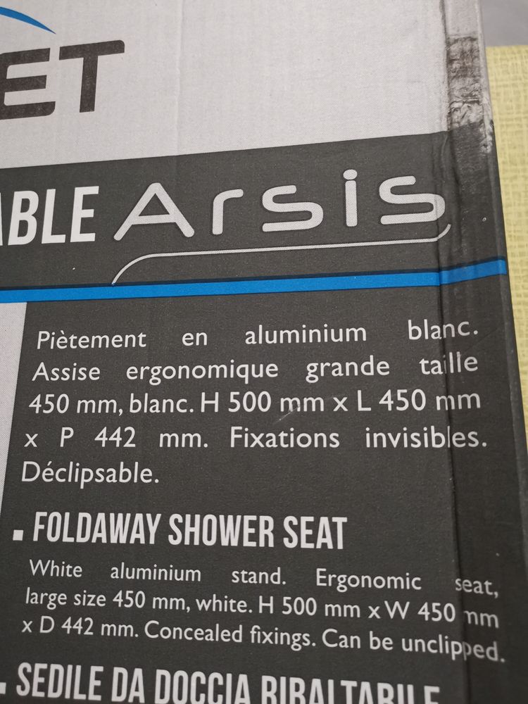 Si�ge de douche escamotable blanc 70 Annecy-le-Vieux (74)