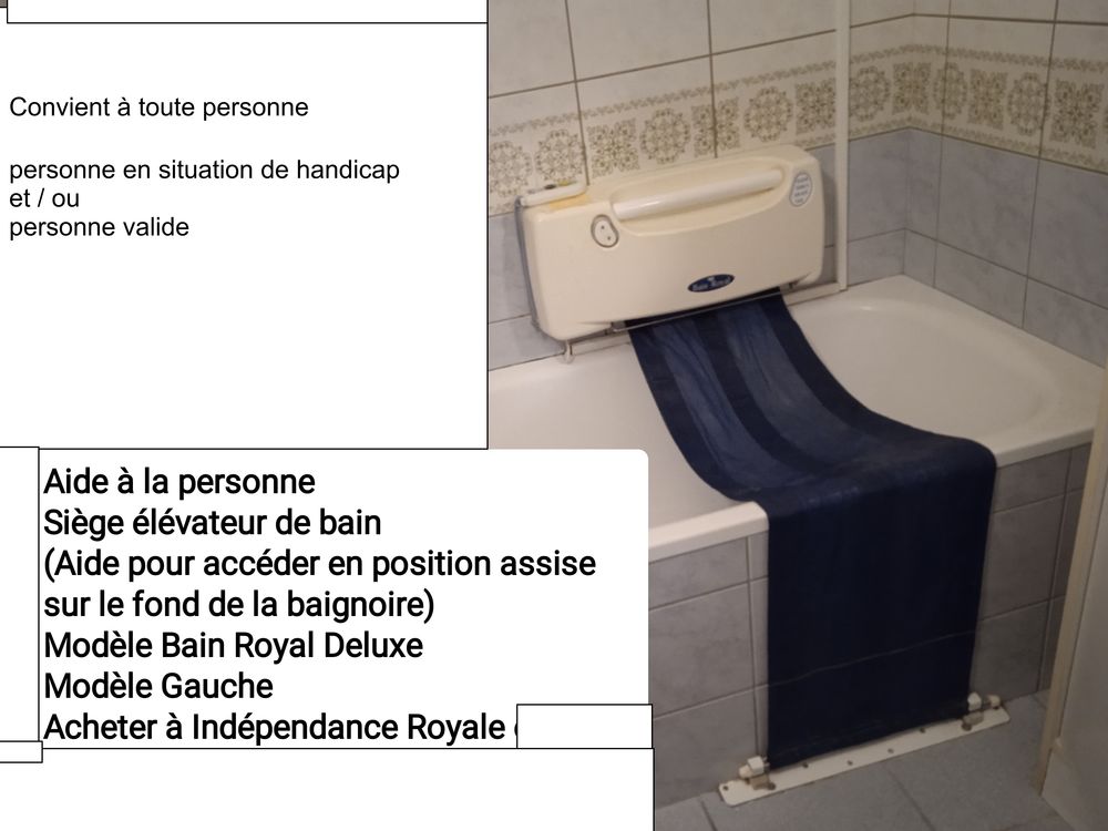 Si�ge �l�vateur au bain _  Bain Royal Deluxe _ Aide au bain 4000 Lourdes (65)