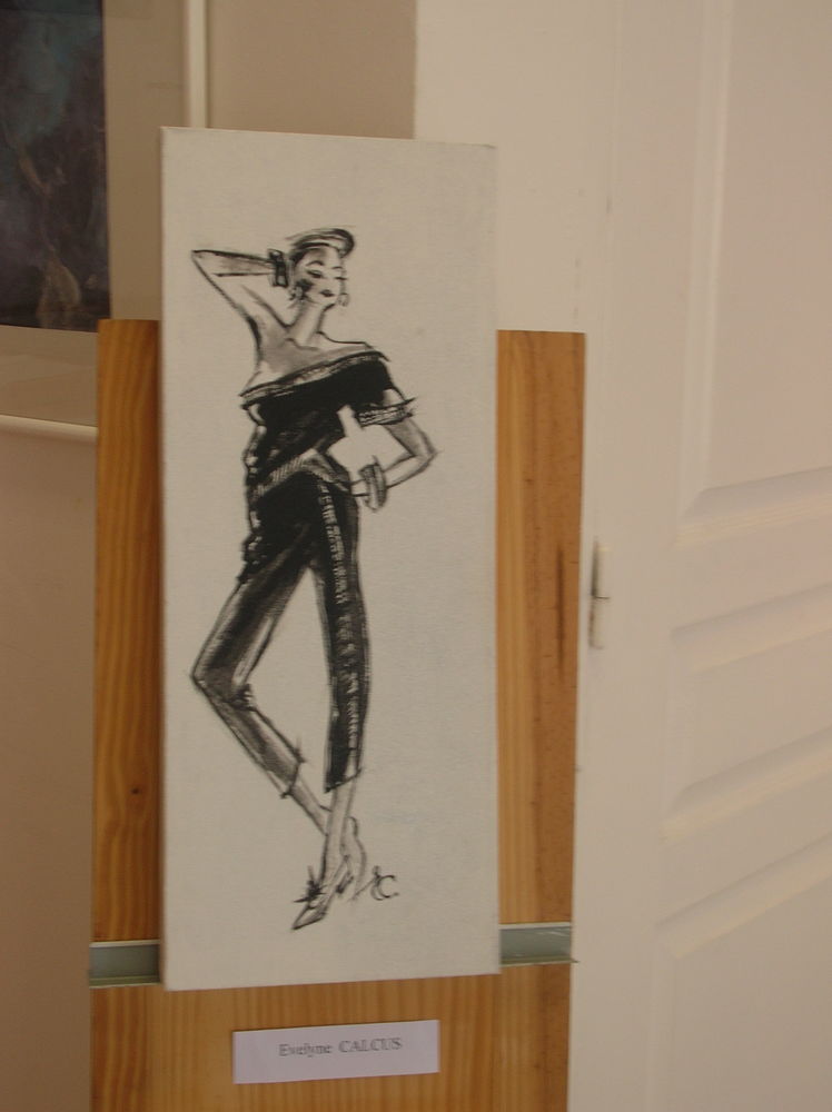 Silhouette de mode (tableau sur toile) 50 Saint-Rapha�l (83)