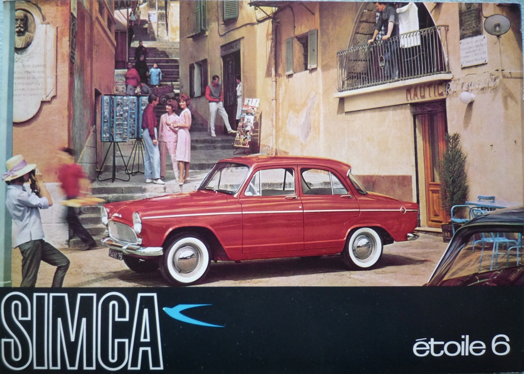 SIMCA ETOILE 6 - Documentation publicitaire 5 Paris 13 (75)