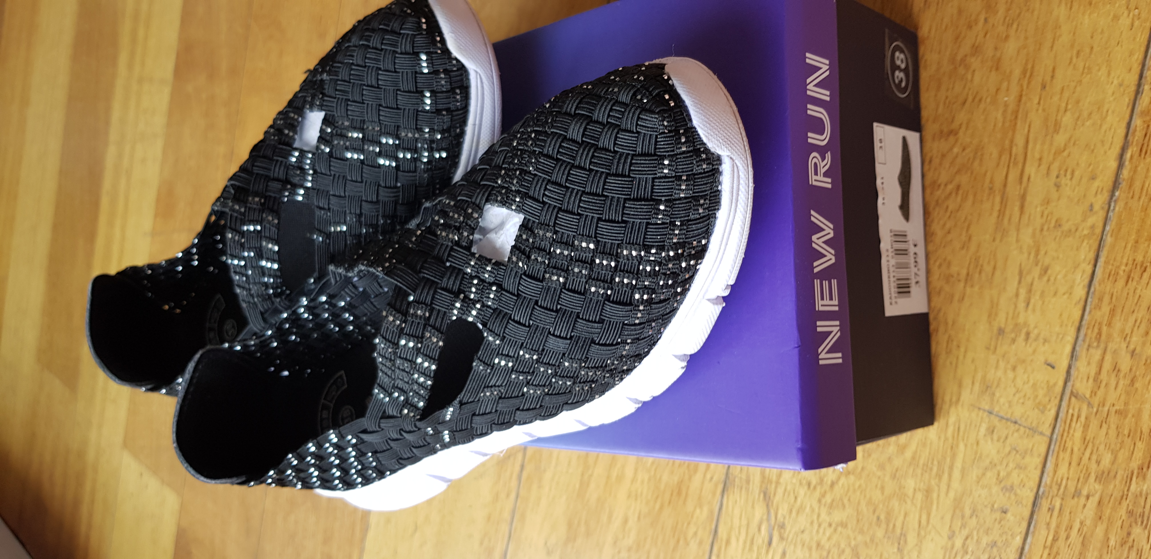 Sneakers ville femme 38 noir - Marque Newrun - 26 Mandelieu-la-Napoule (06)