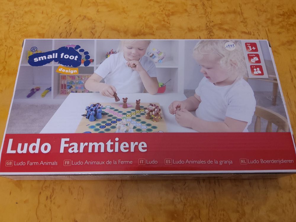Jeu de soci�t� Ludo Fermier de la marque Small Foot en bois 15 Thil (31)