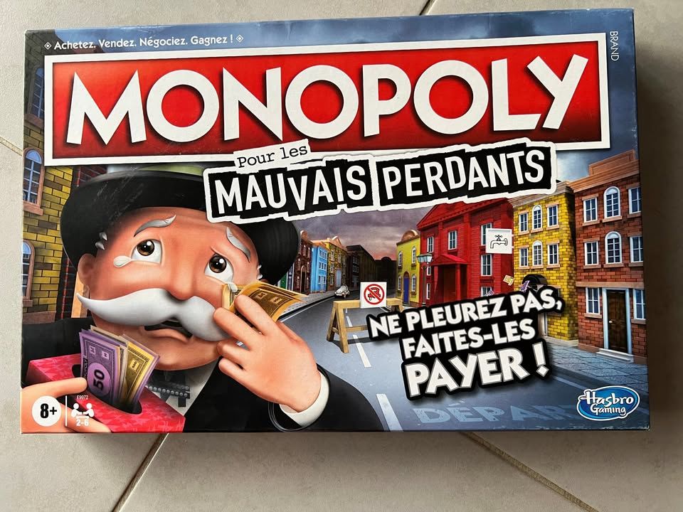 Jeu de Soci�t� Monopoly  Des mauvais perdants  20 Savigny-le-Temple (77)