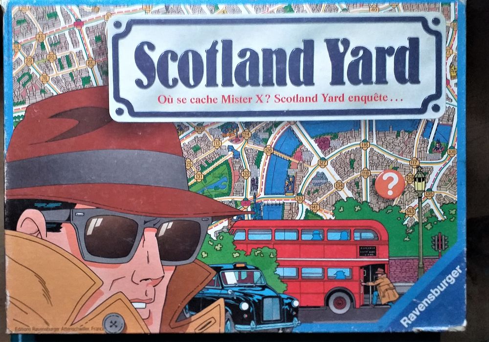 Jeu De Soci�t� Vintage Scotland Yard 1988 - Ou se cache Mister X? 8 Montauban (82)