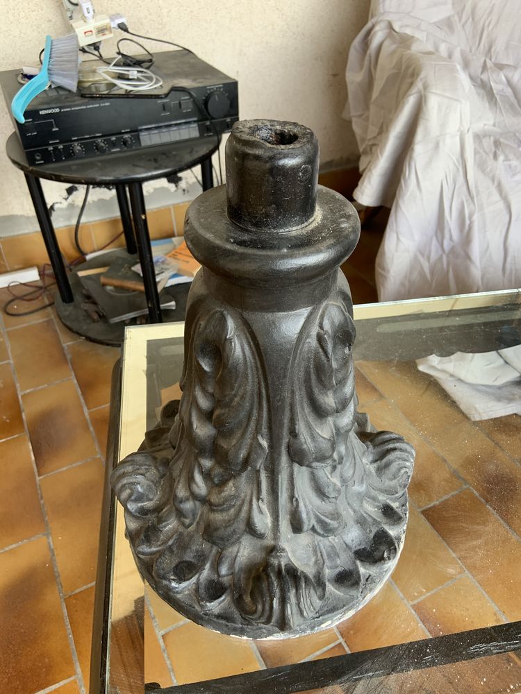 Socle en fonte pour lampe ou autre 120 Marseille 1 (13)