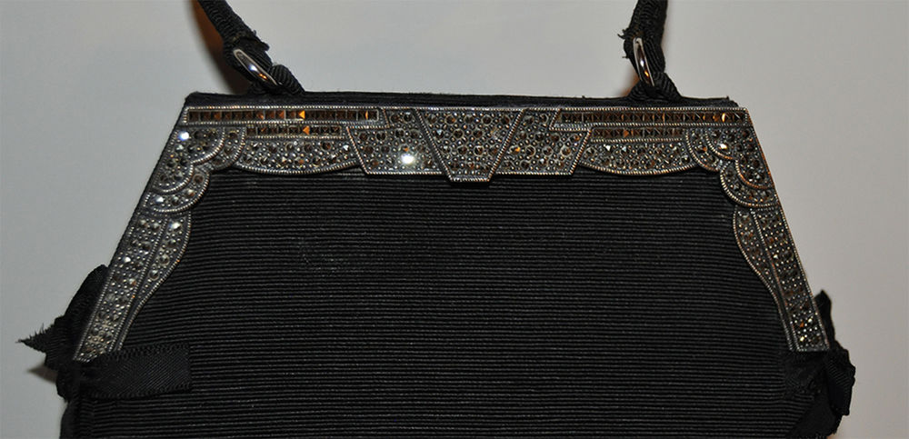 Sac de soir�e, aumoni�re bourse art d�co, fermoir marcassite 70 Orl�ans (45)