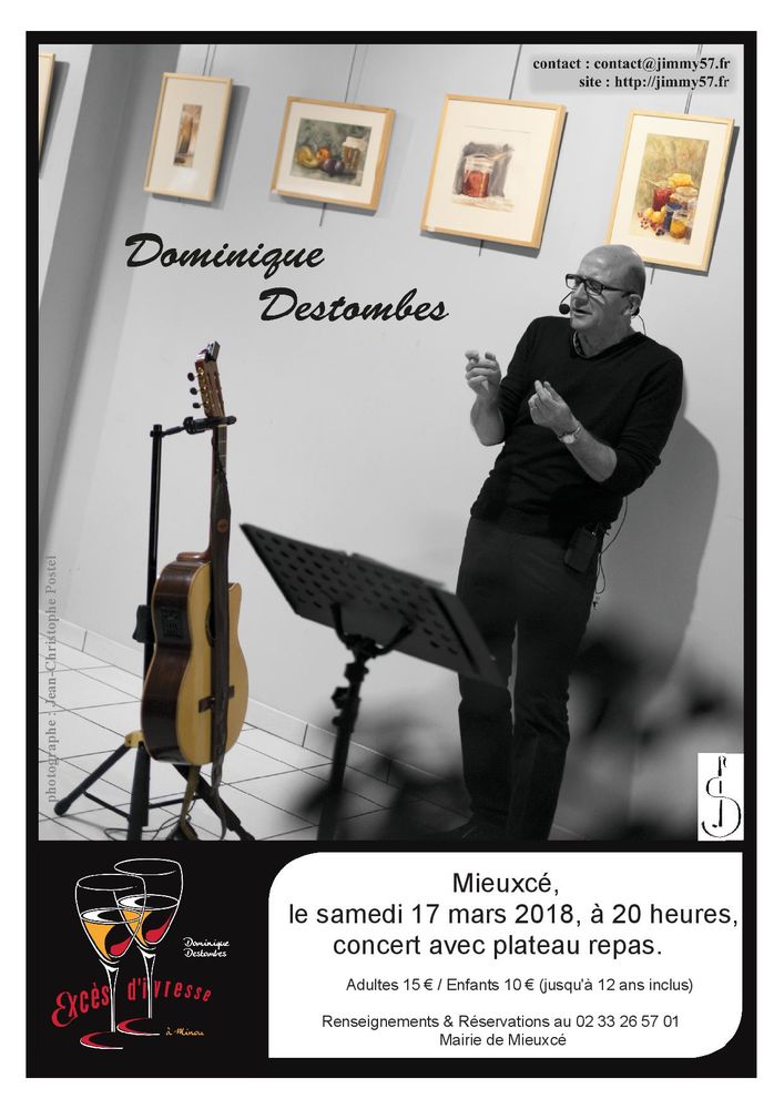 Soir�e concert � MIEUXCE le samedi 17 mars 2018 � 20H 15 Alen�on (61)