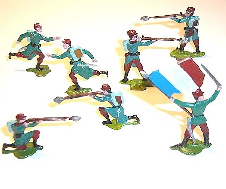 Soldats de plomb de l'arm�e fran�aise 1914-18 60 Cruseilles (74)