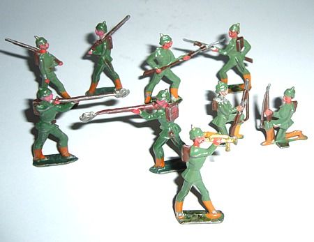 Soldats de plomb de l'arm�e allemande 1914-18 28 Cruseilles (74)