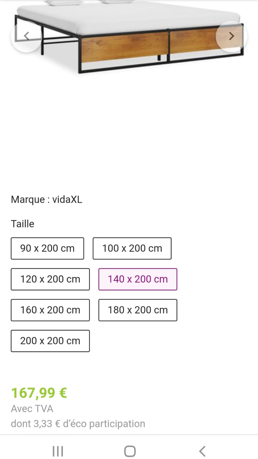 Sommier 140x200  
50 Paris 13 (75)