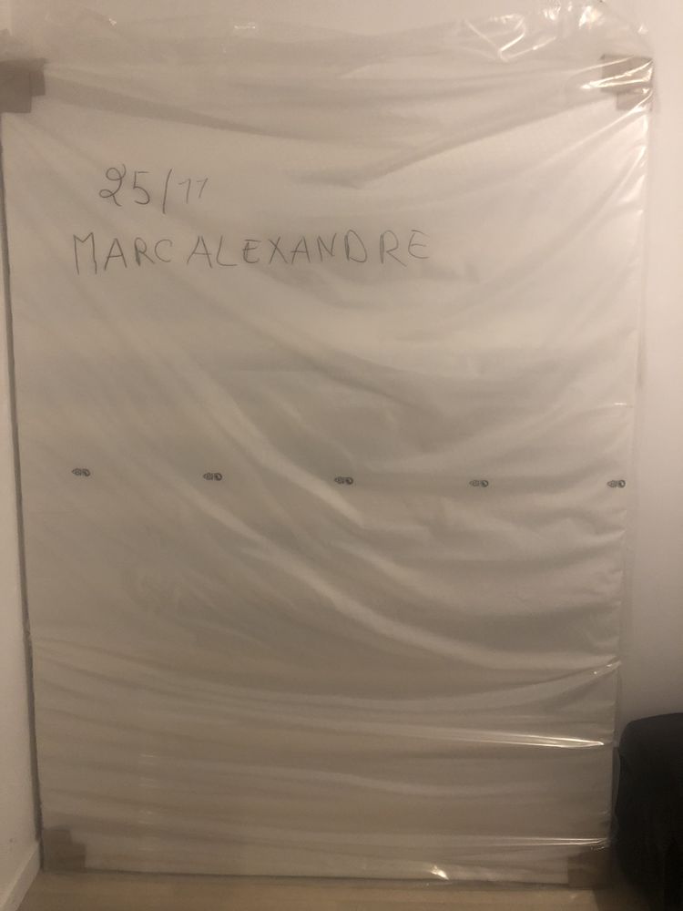 Sommier blanc pied en bois emball�  140x190 cm 260 Noisy-le-Sec (93)