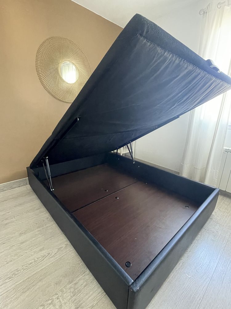 Sommier coffre 140 x 190 cm - Simili cuir 500 Y�bles (77)