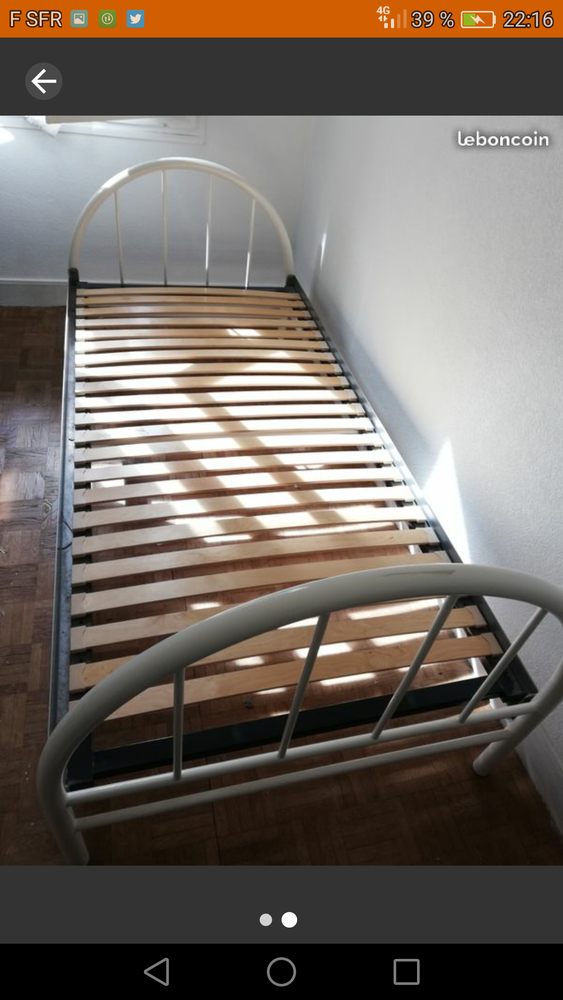 lit+sommier � lattes 90X190 30 Le Petit Clamart (92)