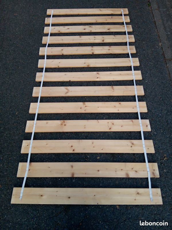 sommier lattes en bois 90 x 190 20 Beauchamp (95)