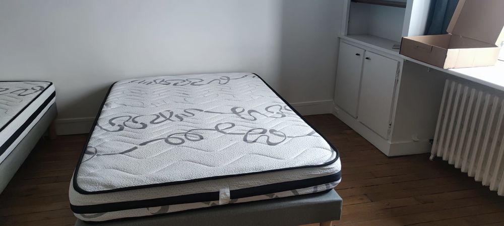 Sommier et matelas 120x190 une place et demie 100 Neuilly-sur-Seine (92)