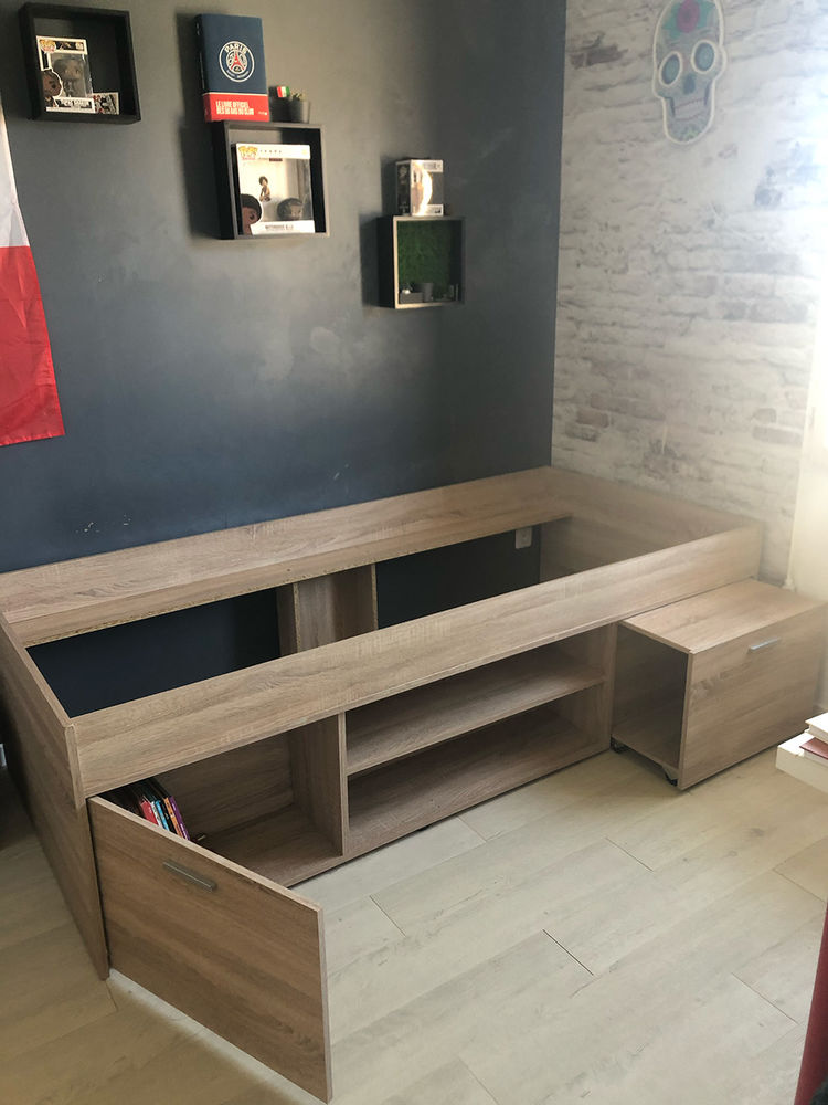 Lit + sommier + matelas 130 Septeuil (78)