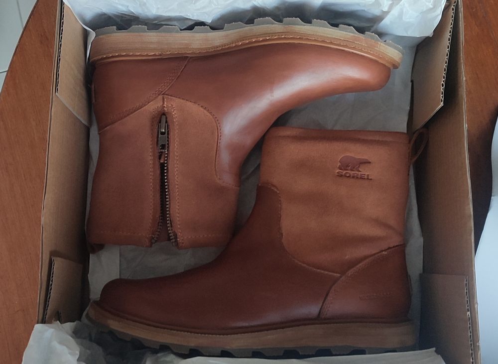 SOREL MADSON ZIP Bottes Imperm�ables en Cuir et Fourr�es P40 199 Saint-Rapha�l (83)