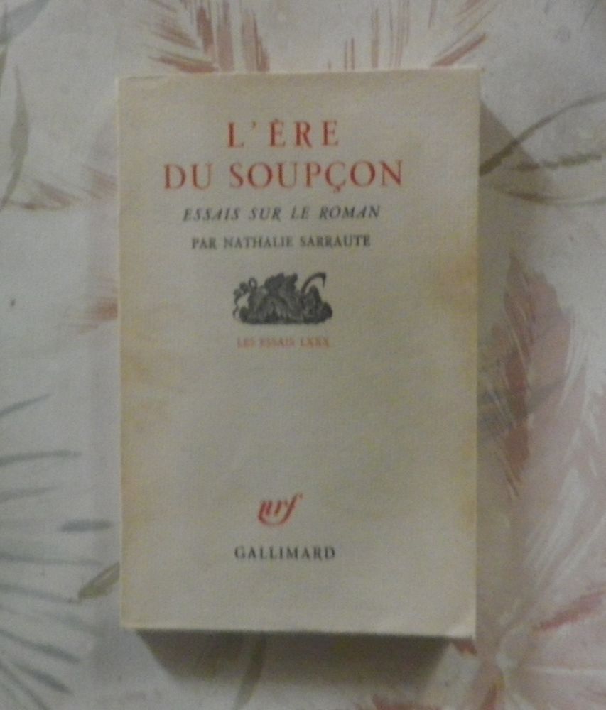 L'ERE DU SOUPCON Essais sur le roman par Nathalie SARRAUTE 15 Bubry (56)