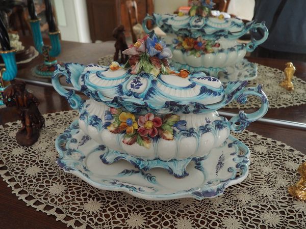 soupi�re Val del Brenta tamponn�e  v�ritable rustique  45 Pontault-Combault (77)