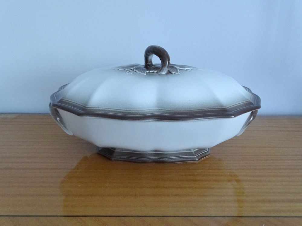 Soupi�re grise/marron Salins les bains 25 Les Moli�res (91)