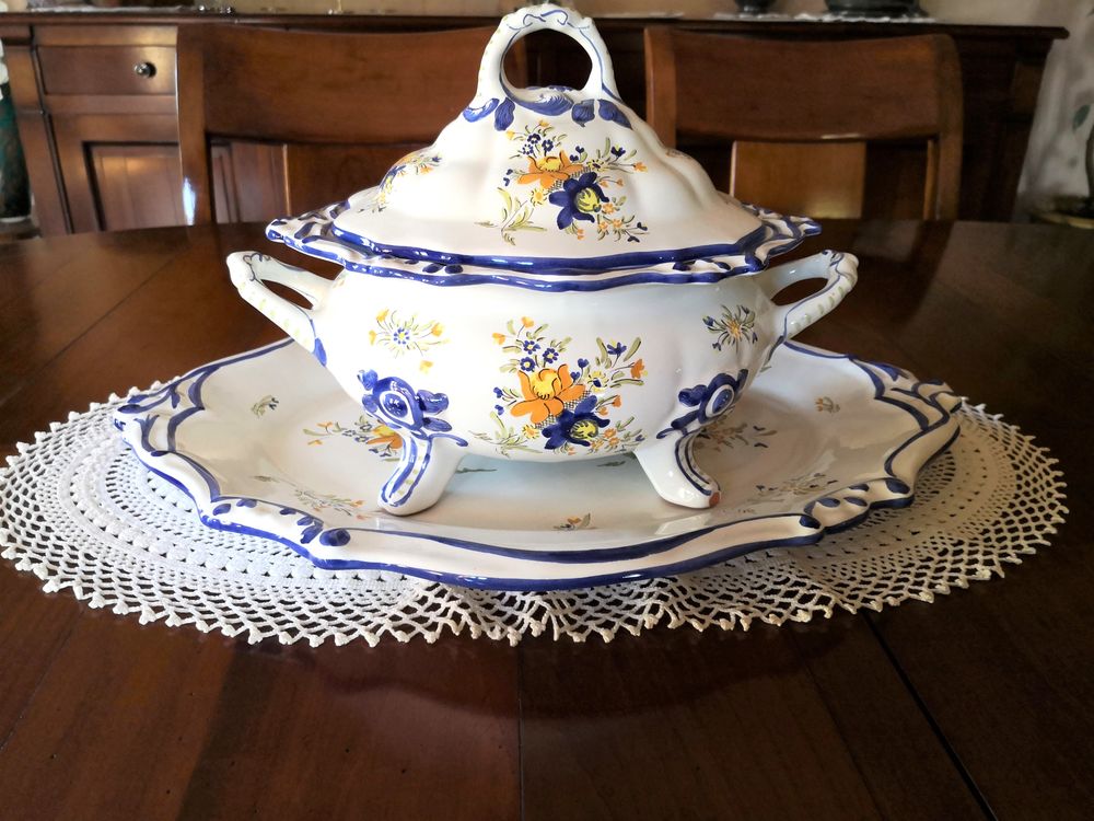 soupi�re et plat de pr�sentation fa�ence Martres Tolosane 45 Tournefeuille (31)