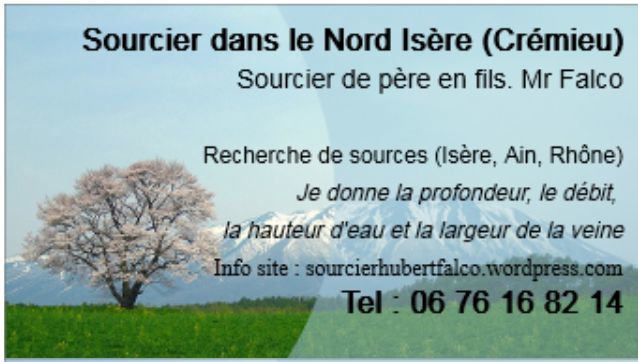 Sourcier Nord Is�re Cr�mieu 200 Cr�mieu (38)