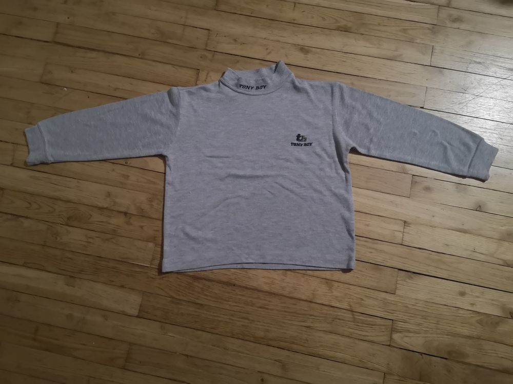 F 9 (29) - 6 ans - Sous-pull gris  Tony Boy  2 Paris 13 (75)