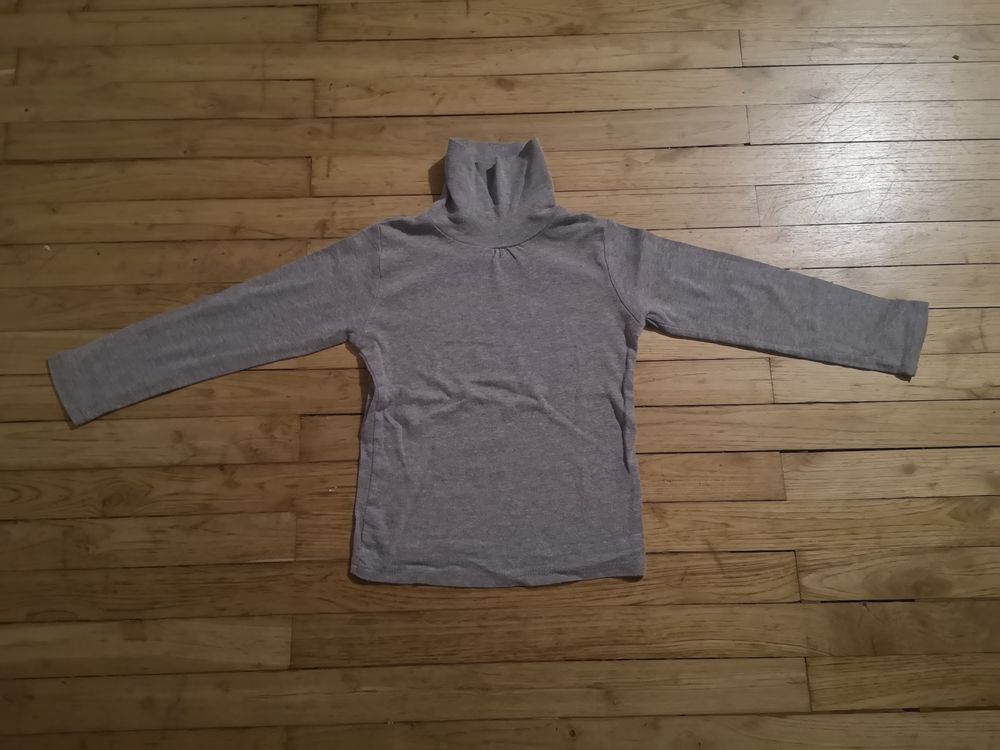 F 9 (30) - 6 ans - Sous-pull gris  Vertbaudet  1 Paris 13 (75)