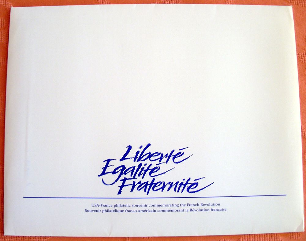 Souvenir philat�lique Franco-am�ricain, comm�morant la R�vol 2 N�ris-les-Bains (03)