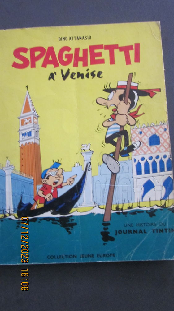 BD SPAGHETTI A VENISE DE DINO ATTANASIO DE 1965 TINTIN 
35 Coquelles (62)