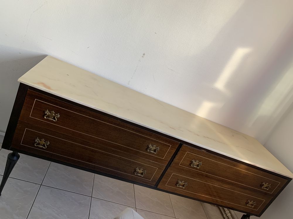 SPENDIDE CONSOLE : MARBRE & BOIS / 1 M 72 LONGUEUR 650 Nice (06)