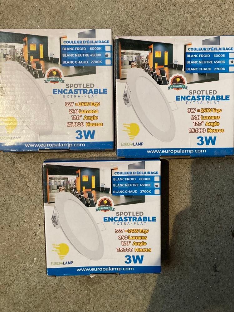 3 Spotled encastrable EUROPA LAMP 20 Niort (79)