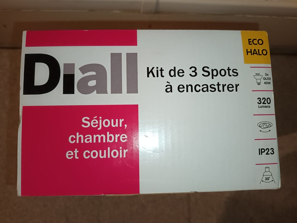 Kit de 3 spots � encastrer DIALL 10 Villenave-d'Ornon (33)