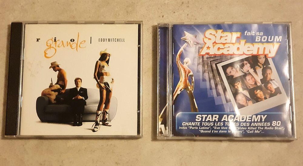 2 CD :  Star Academy et Eddy Mitchell 1 Cannes (06)