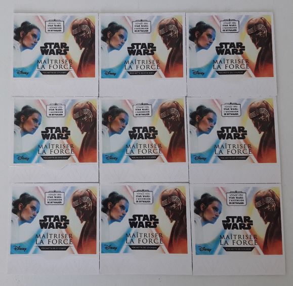 STAR WARS 9 pochettes ma�triser la force LECLERC 4 Metz (57)