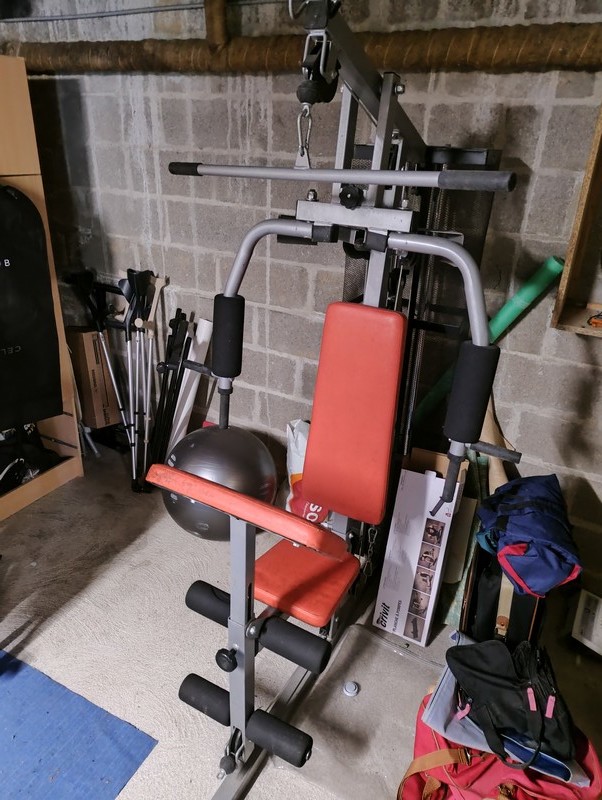 Station de Musculation Multifonction Gris et Rouge 0 Parn�-sur-Roc (53)