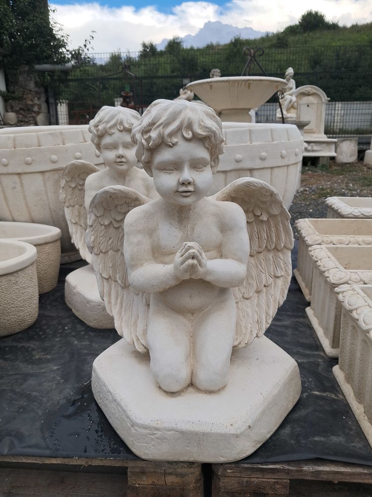 Statue ange en pierre 88 Ch�teau-l'�v�que (24)