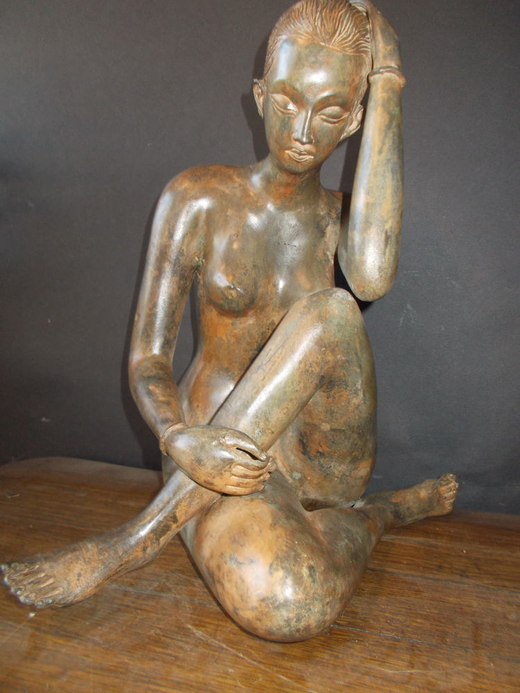 Statue bronze femme 420 Drancy (93)
