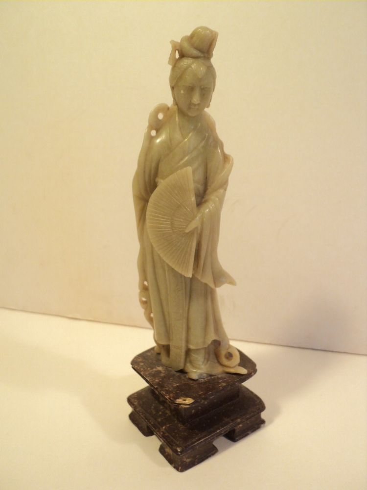 Statue Chine D�esse Guanyin Pierre XX�me 60 Loches (37)