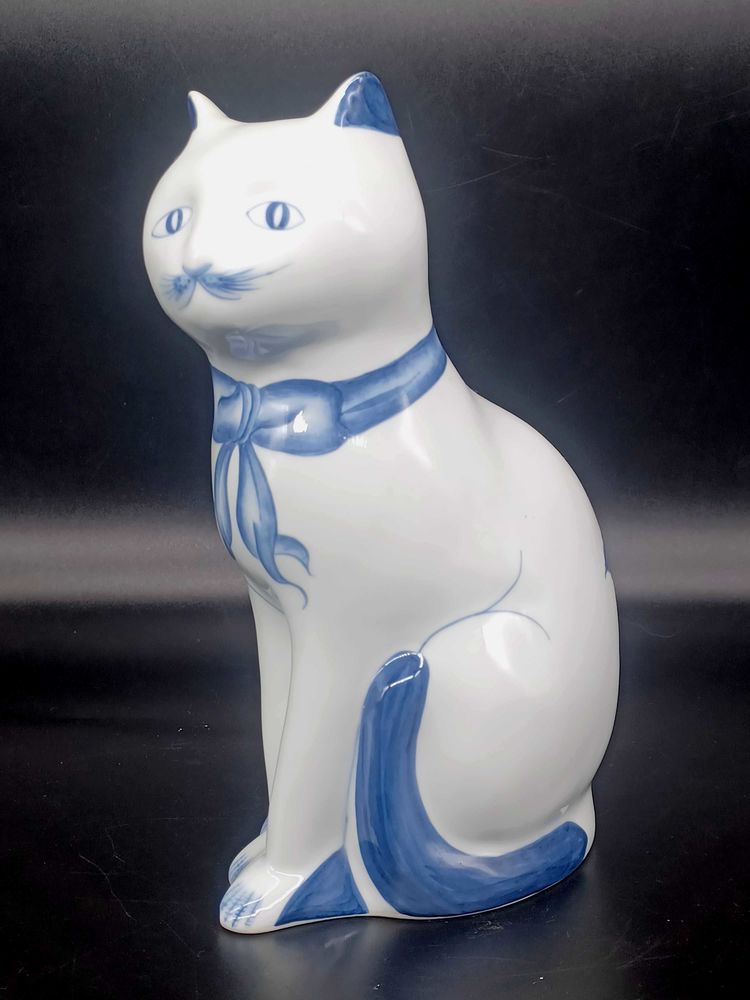 Statue Figurine Chat f�lin en c�ramique vdsa 27 Maule (78)