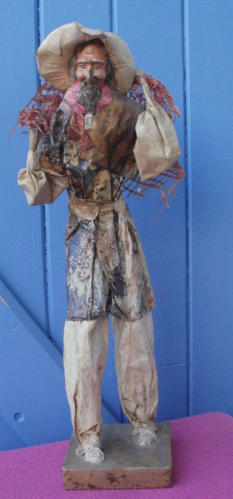 Statue homme - pecheur et son filet, en papier maché - H 38 cm 14 Montauban (82)