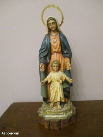 Statue Notre Dame de l'Espérance et l'Enfant Vintage = 37 € 37 Mérignies (59)