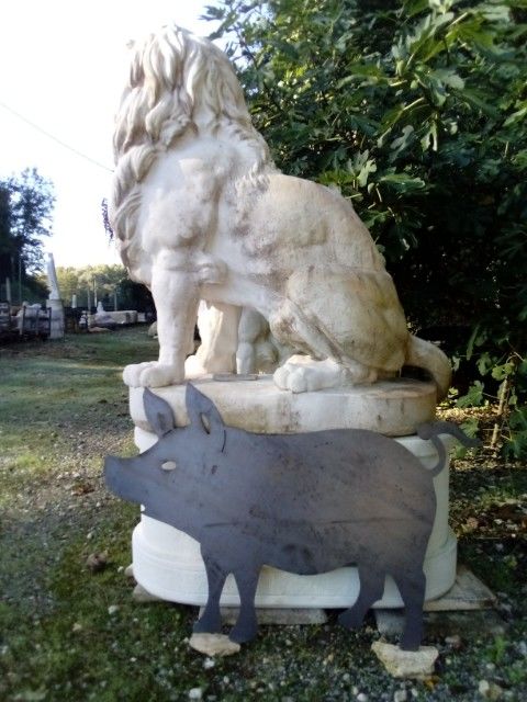 Statue Sculpture cochon, en t�le 95 Ch�teau-l'�v�que (24)