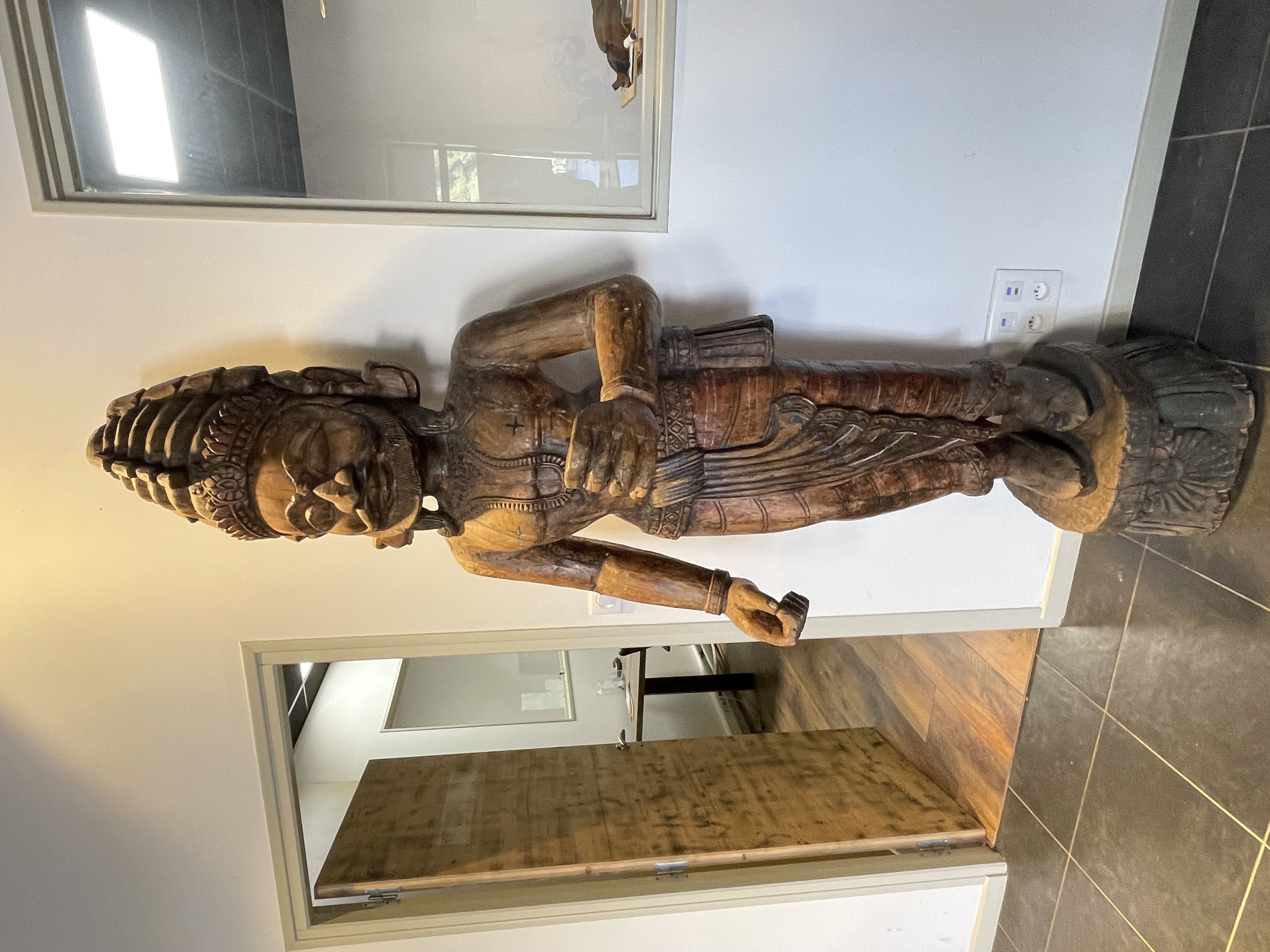 Statue Shiva bois 2500 Birac-sur-Trec (47)