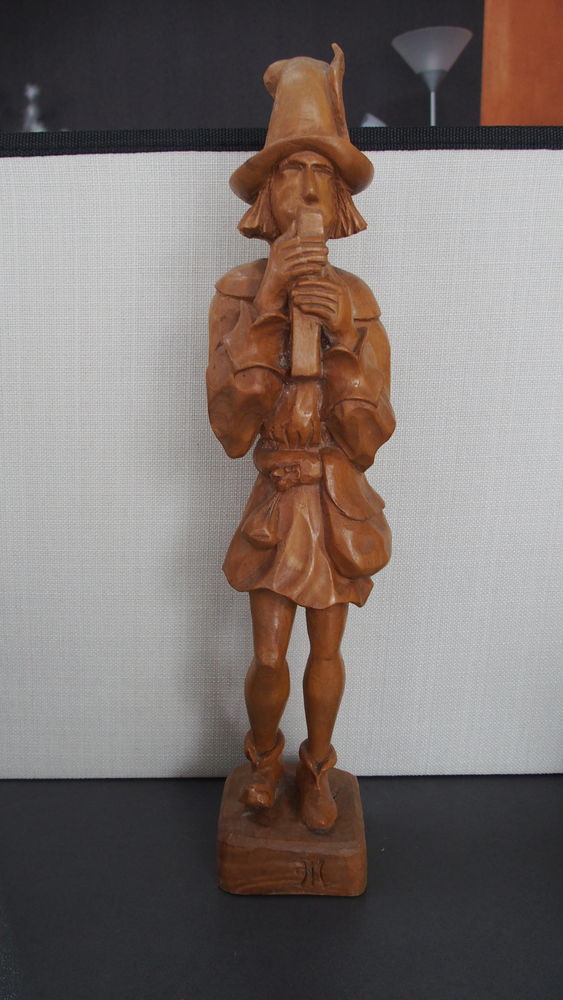 STATUETTE BOIS - TROUBADOUR (36 cm) 0 Nompatelize (88)