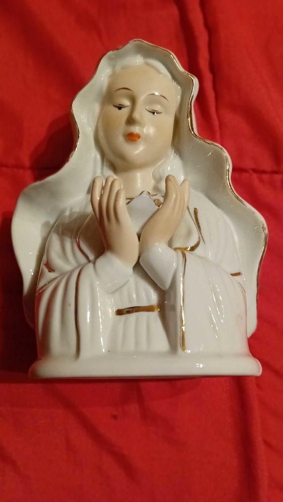 STATUETTE BUSTE DE LA VIERGE EN BISCUIT C��RAMIQUE POLYCHROME 25 Toulon (83)