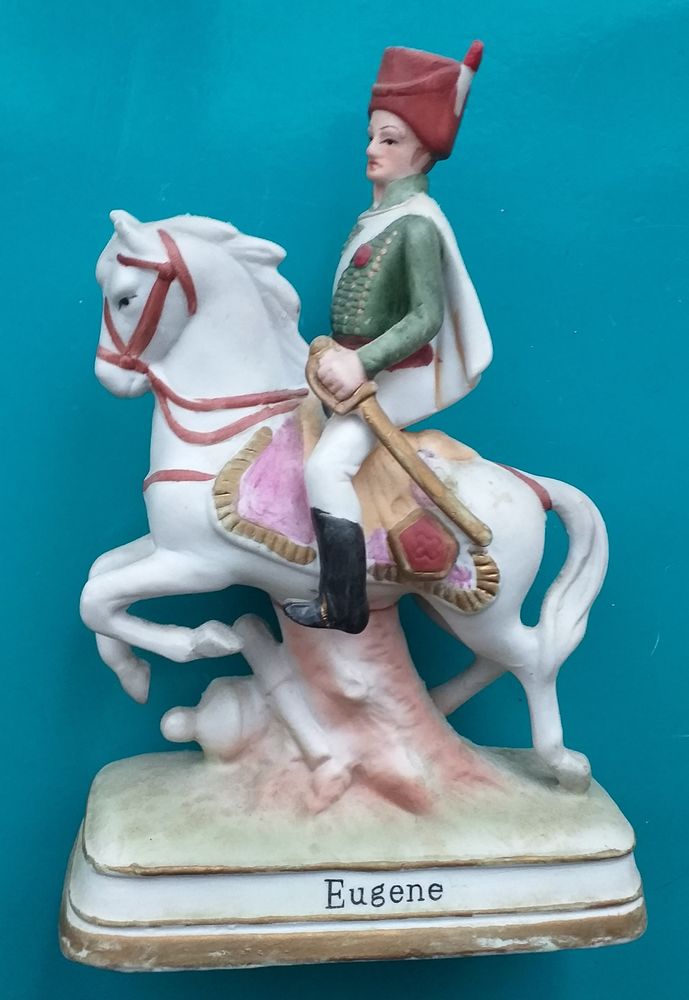 Statuette EUGENE sur son cheval, biscuit, porcelaine 25 Montauban (82)