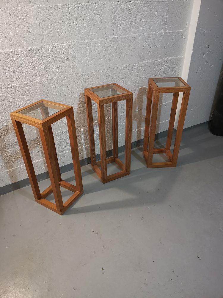 3 St�les en ch�ne massif clair 70 Annecy-le-Vieux (74)