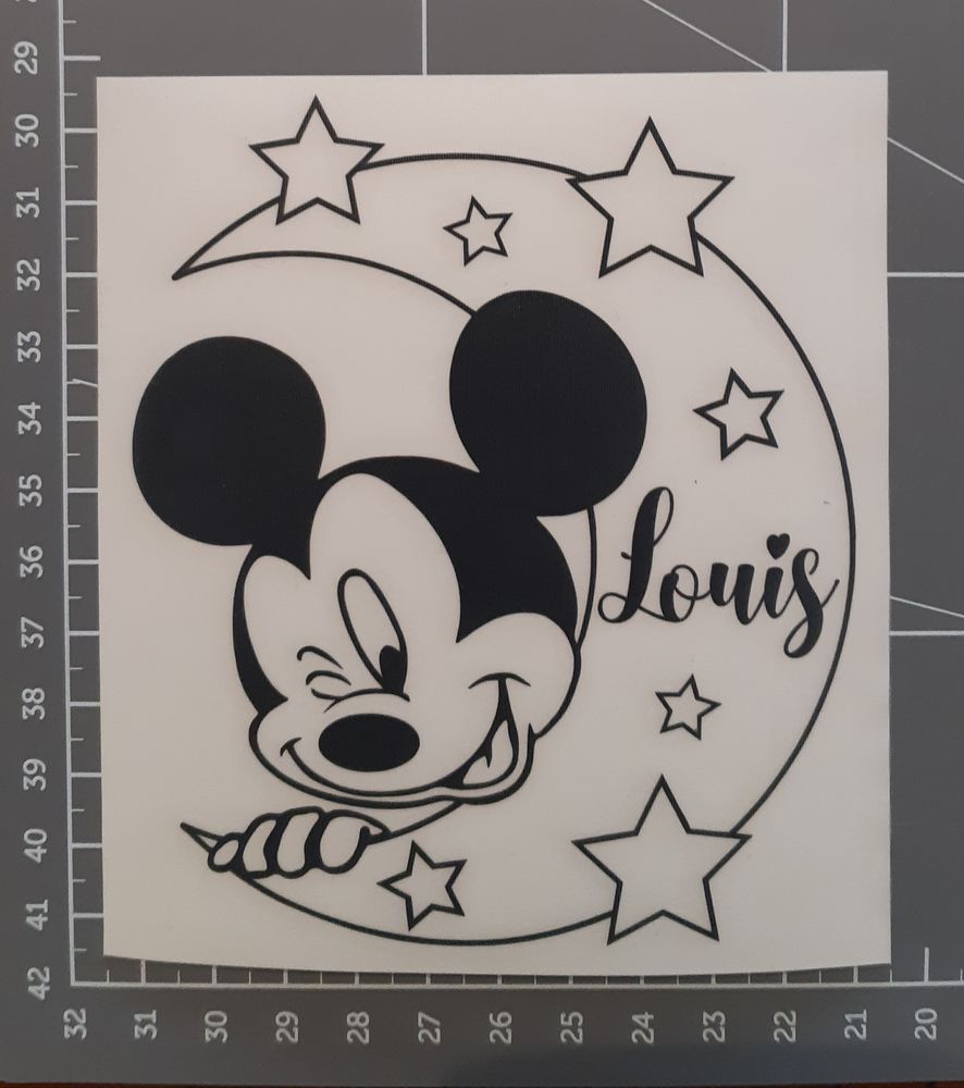 Sticker deco  mickey  10cm x12cm (couleur noir) personnalis� 5 Coulaines (72)