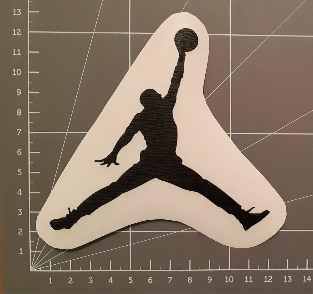 Sticker logo jordan (couleur noir) 5 Le Mans (72)